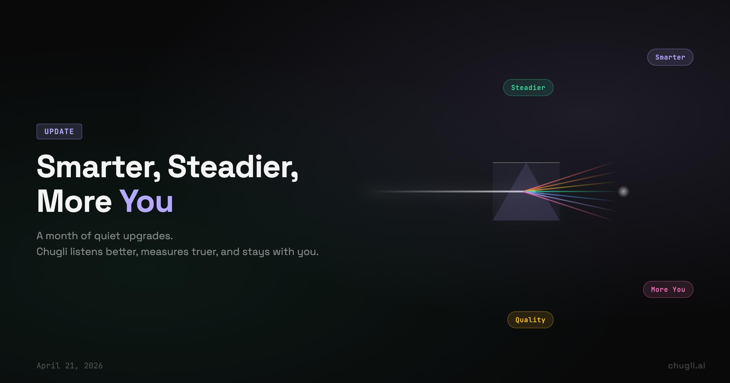 Smarter, Steadier, More You